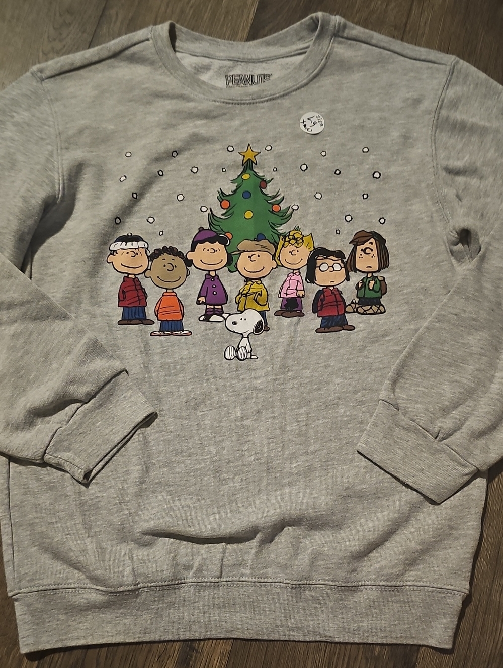 Peanuts Christmas Crewneck Sweatshirt Large Snoopy Woodstock Holiday Festive